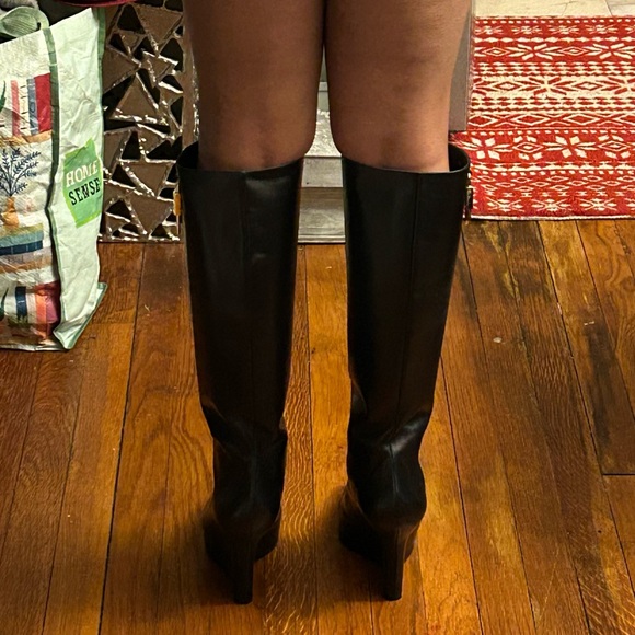 Givenchy lock 80 leather wedge tall boot - Picture 4 of 4